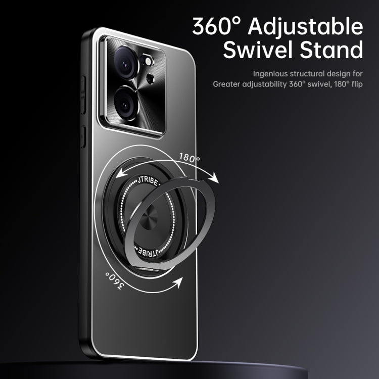 For Redmi K60 Rotating Holder Frosted Metal Phone Case