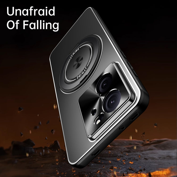 For Redmi K60 Rotating Holder Frosted Metal Phone Case