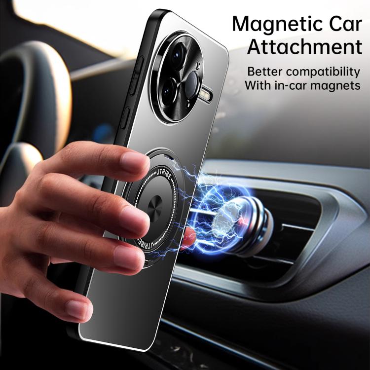 For Redmi K80 Rotating Holder Frosted Metal Phone Case
