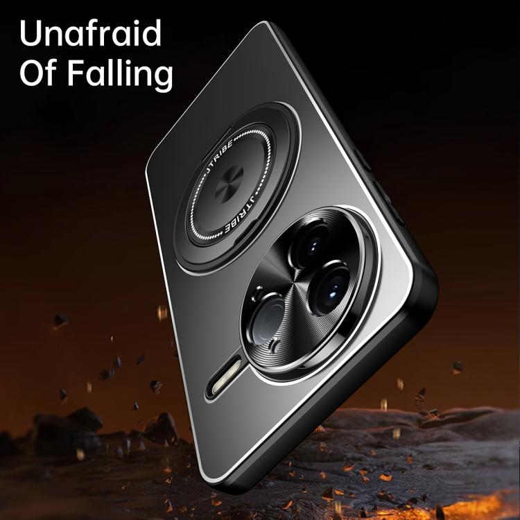 For Redmi K80 Rotating Holder Frosted Metal Phone Case