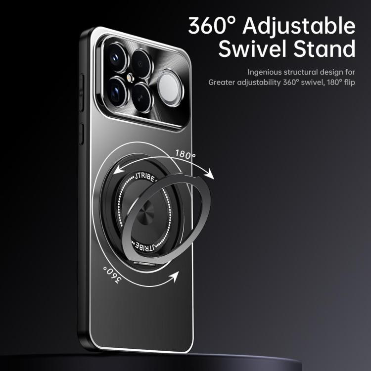For Redmi K90 Pro Max / Poco F8 Ultra Rotating Holder Frosted Metal Phone Case