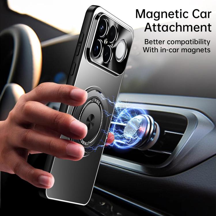 For Redmi K90 Pro Max / Poco F8 Ultra Rotating Holder Frosted Metal Phone Case