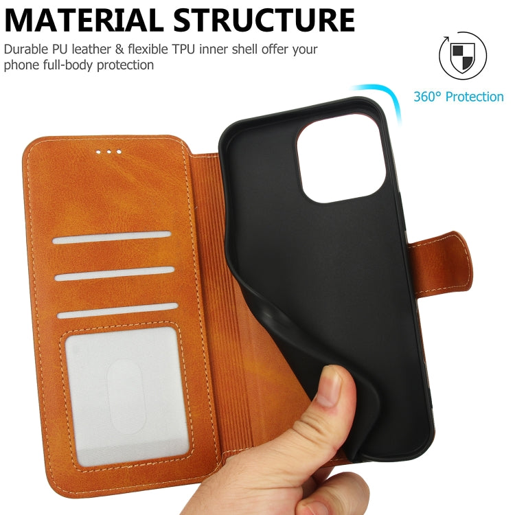 For iPhone 16 Pro Max Shockproof PU + TPU Leather Phone Case