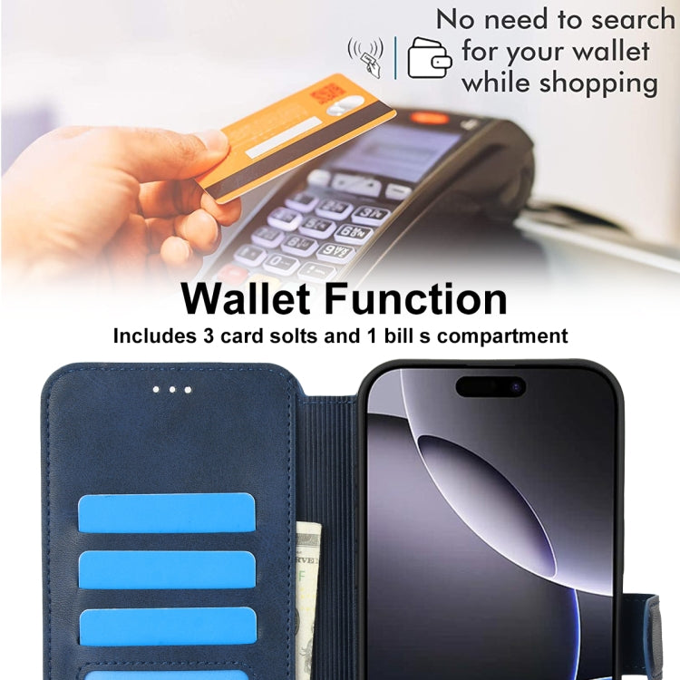 For iPhone 16 Pro Max Shockproof PU + TPU Leather Phone Case