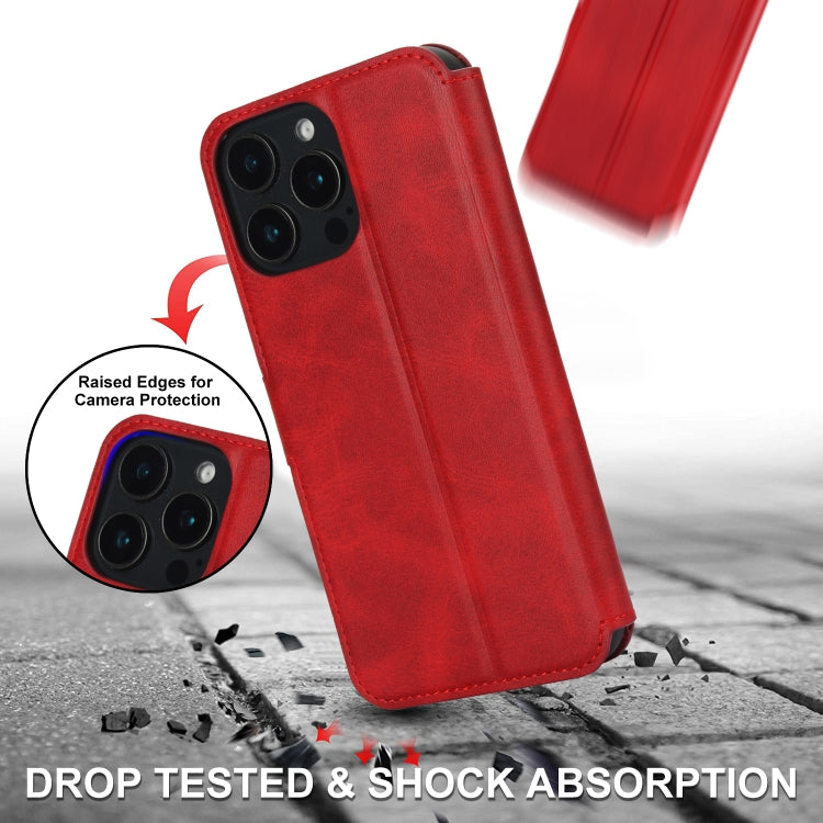 For iPhone 16 Pro Shockproof PU + TPU Leather Phone Case