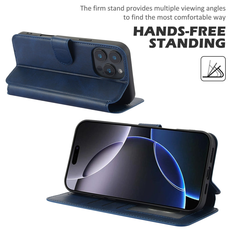 For iPhone 16 Pro Shockproof PU + TPU Leather Phone Case