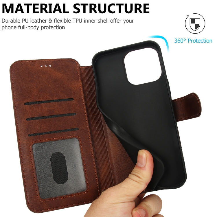 For iPhone 16 Pro Shockproof PU + TPU Leather Phone Case