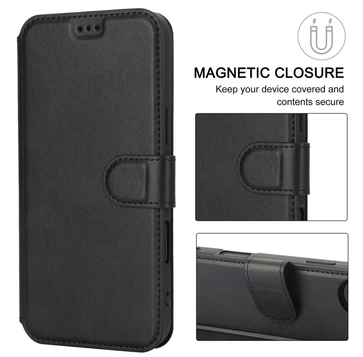 For iPhone 16 Shockproof PU + TPU Leather Phone Case