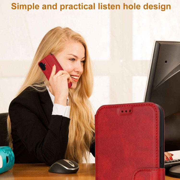 For iPhone 16 Shockproof PU + TPU Leather Phone Case