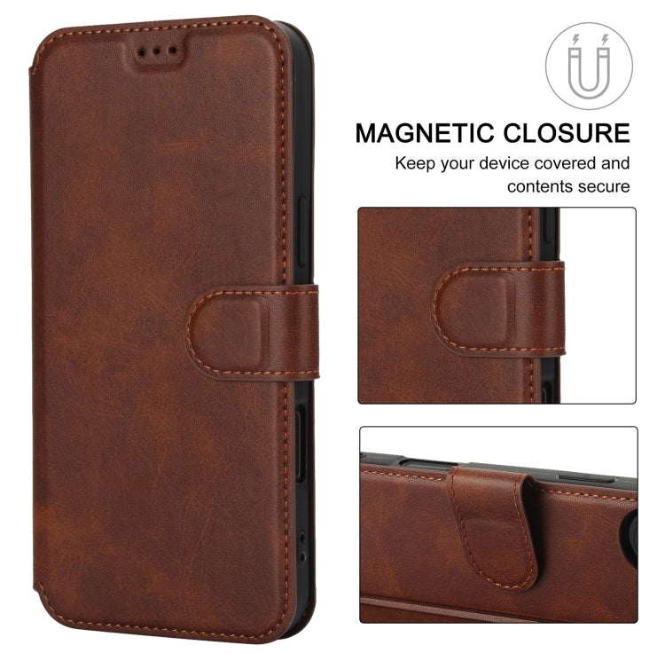 For iPhone 16 Shockproof PU + TPU Leather Phone Case
