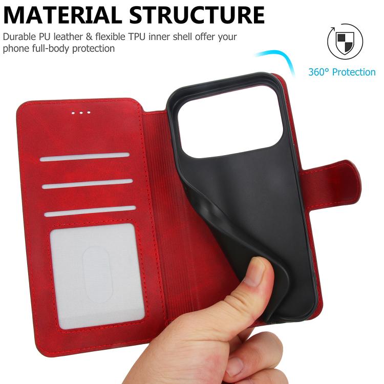 For iPhone 17 Pro Max Shockproof PU + TPU Leather Phone Case