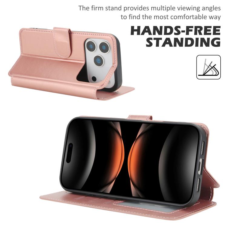 For iPhone 17 Pro Max Shockproof PU + TPU Leather Phone Case