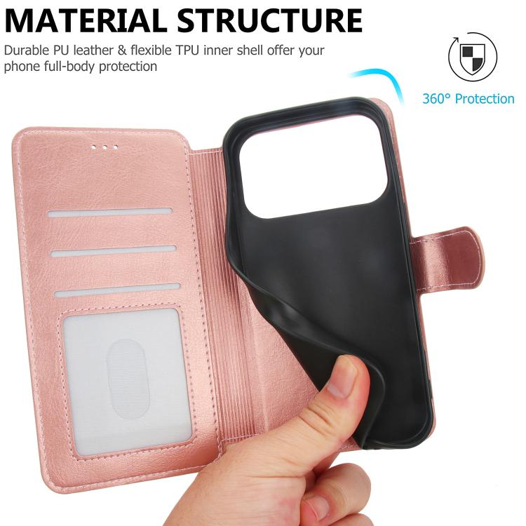 For iPhone 17 Pro Max Shockproof PU + TPU Leather Phone Case