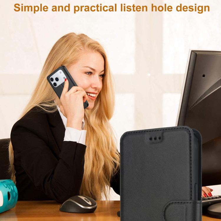 For iPhone 17 Pro Shockproof PU + TPU Leather Phone Case