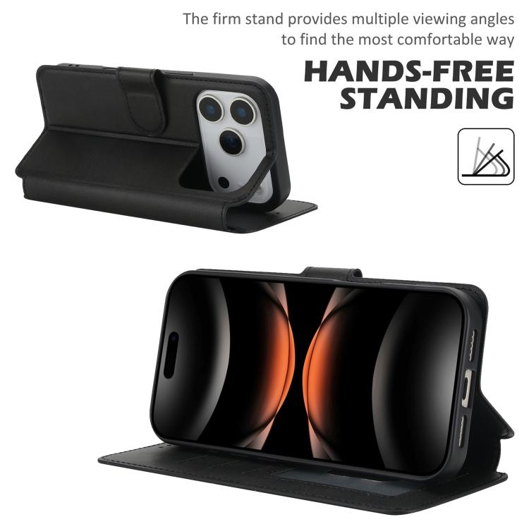 For iPhone 17 Pro Shockproof PU + TPU Leather Phone Case