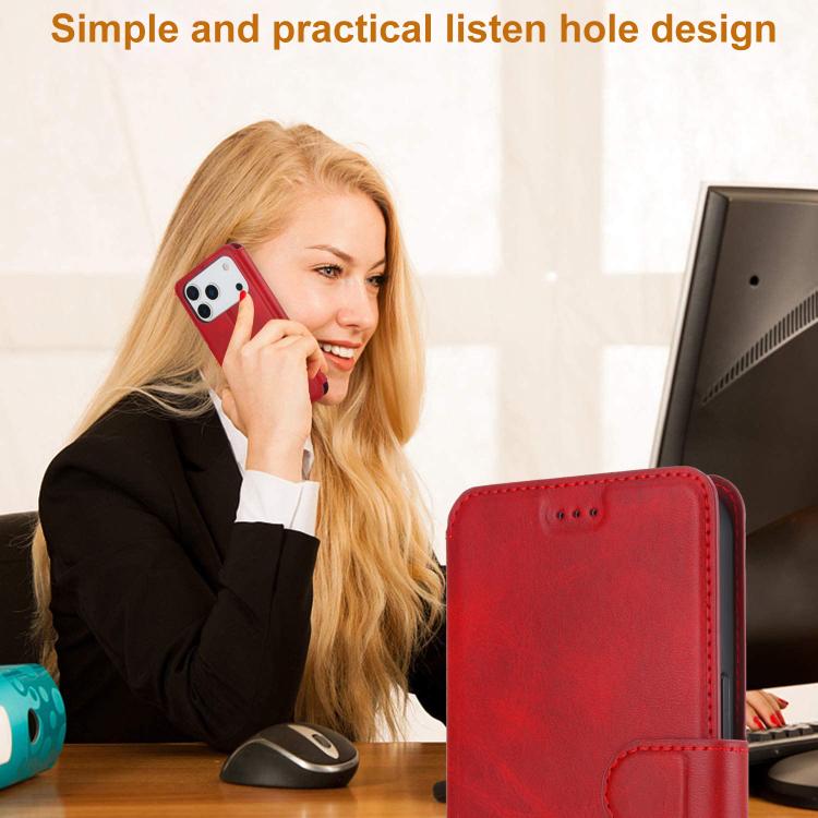For iPhone 17 Pro Shockproof PU + TPU Leather Phone Case