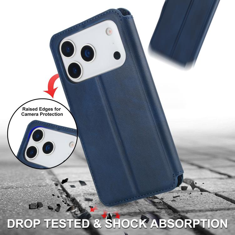 For iPhone 17 Pro Shockproof PU + TPU Leather Phone Case