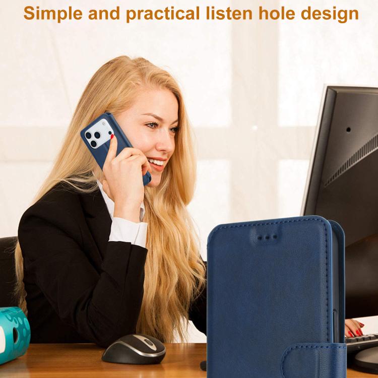 For iPhone 17 Pro Shockproof PU + TPU Leather Phone Case