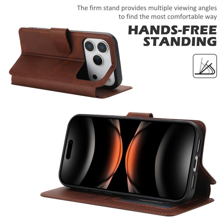 For iPhone 17 Pro Shockproof PU + TPU Leather Phone Case