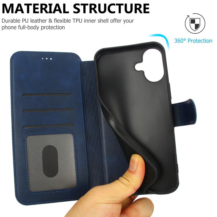 For iPhone 17 Shockproof PU + TPU Leather Phone Case