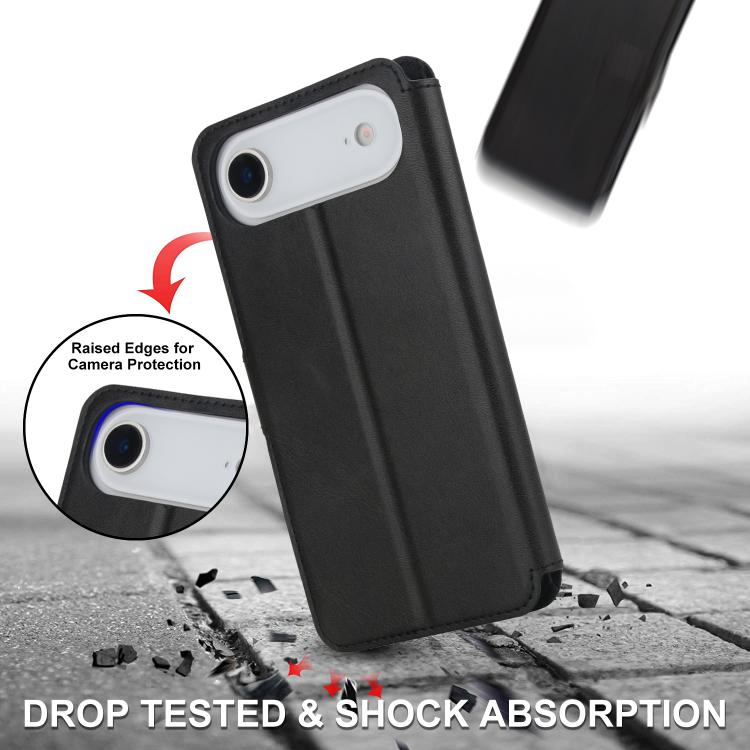 For iPhone Air Shockproof PU + TPU Leather Phone Case