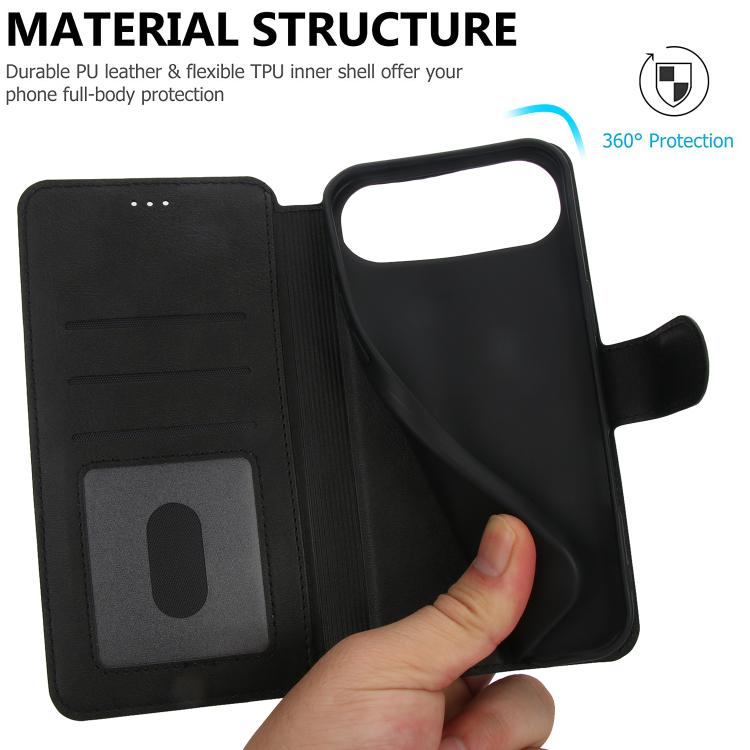 For iPhone Air Shockproof PU + TPU Leather Phone Case