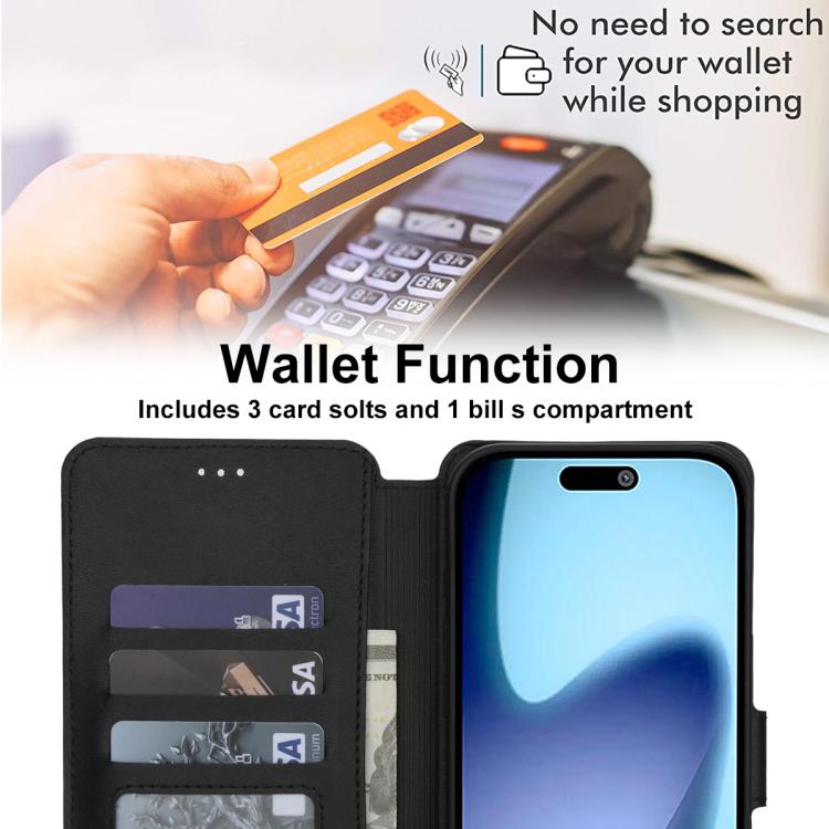 For iPhone Air Shockproof PU + TPU Leather Phone Case