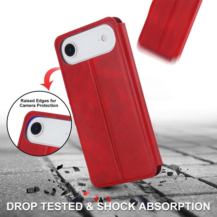 For iPhone Air Shockproof PU + TPU Leather Phone Case