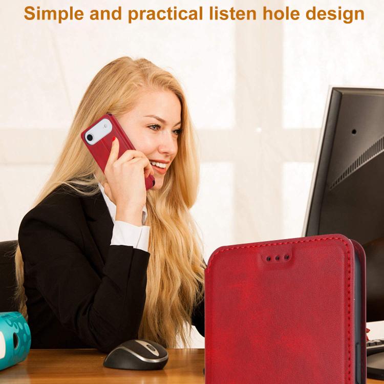 For iPhone Air Shockproof PU + TPU Leather Phone Case