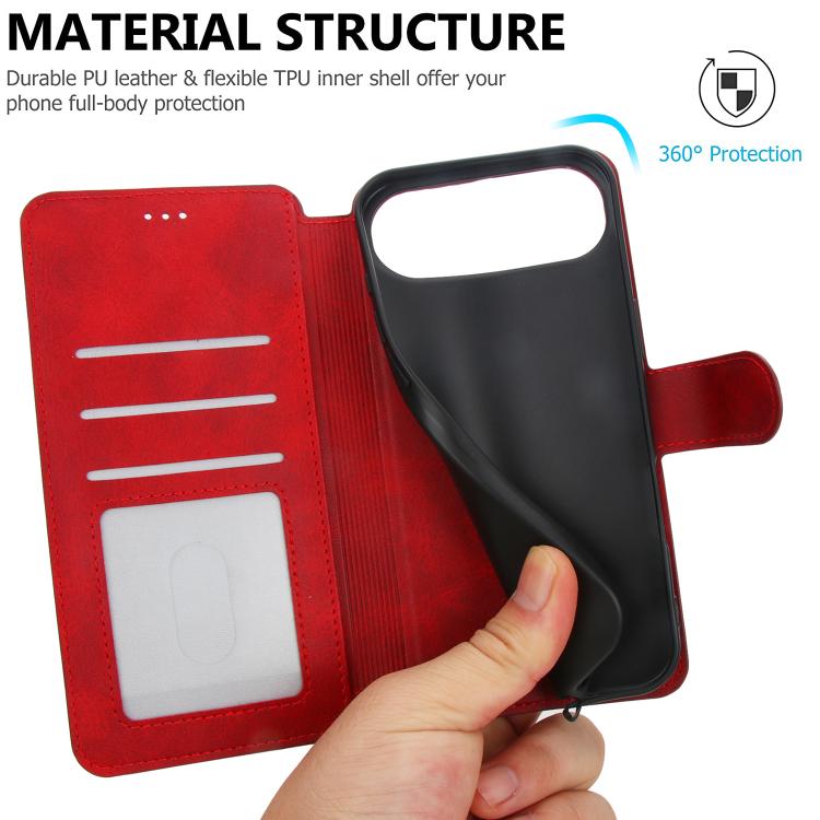 For iPhone Air Shockproof PU + TPU Leather Phone Case