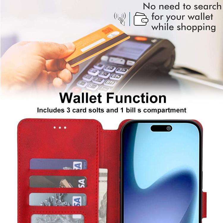 For iPhone Air Shockproof PU + TPU Leather Phone Case