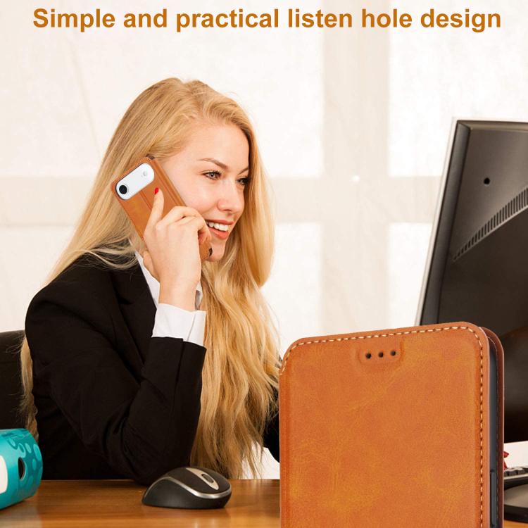 For iPhone Air Shockproof PU + TPU Leather Phone Case
