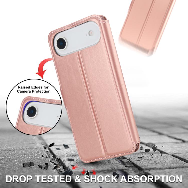 For iPhone Air Shockproof PU + TPU Leather Phone Case