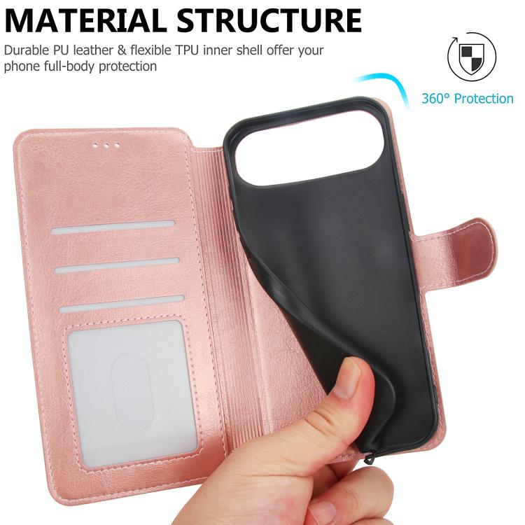 For iPhone Air Shockproof PU + TPU Leather Phone Case