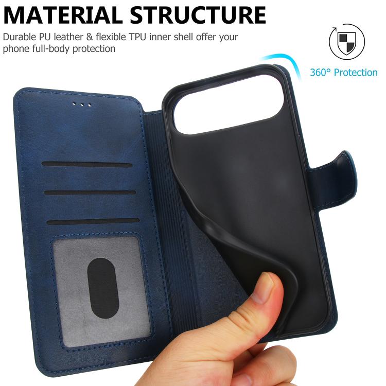 For iPhone Air Shockproof PU + TPU Leather Phone Case