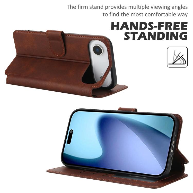 For iPhone Air Shockproof PU + TPU Leather Phone Case