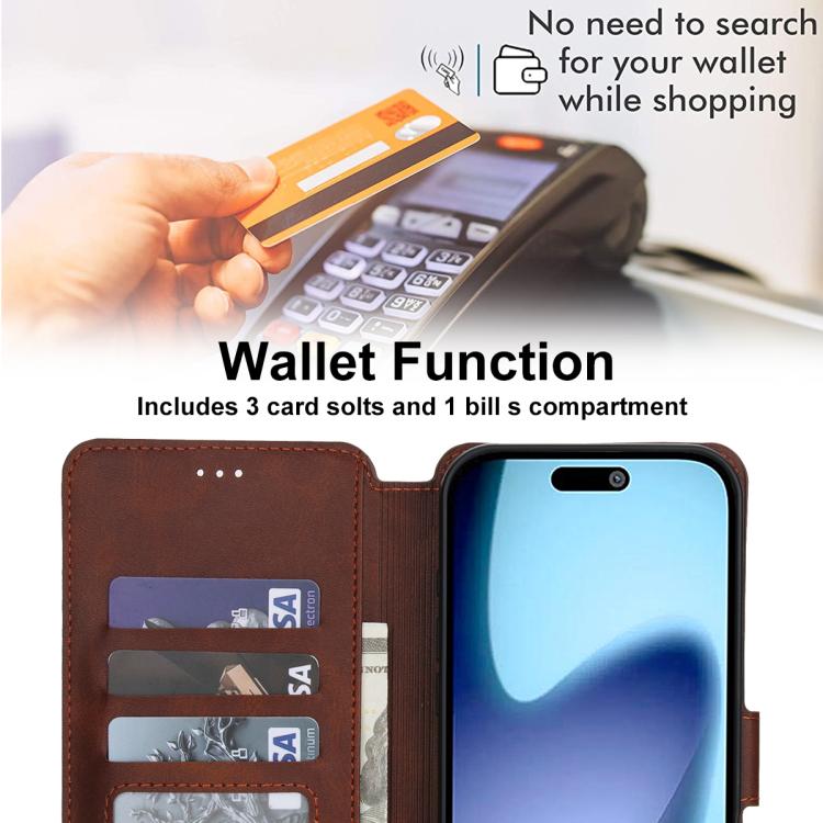 For iPhone Air Shockproof PU + TPU Leather Phone Case
