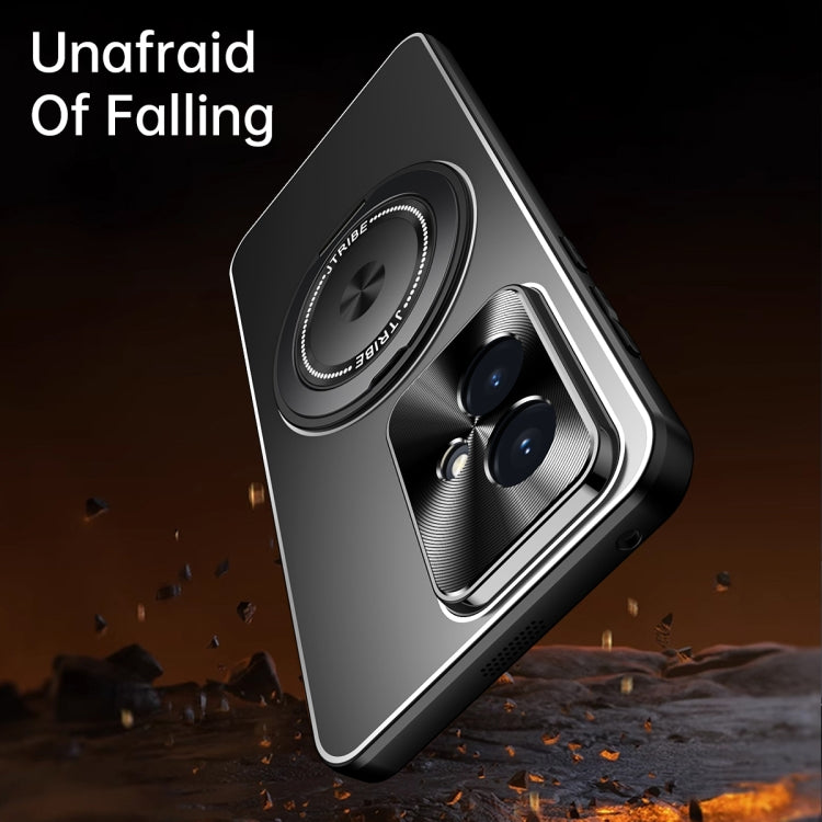 For Honor 200 Pro Rotating Holder Frosted Metal Phone Case