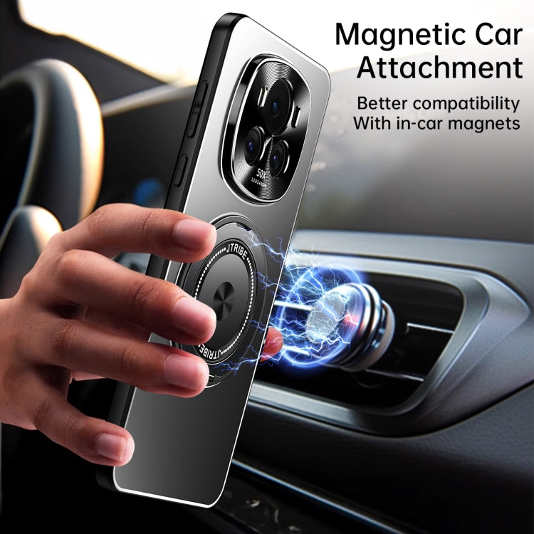 For Honor Magic6 Rotating Holder Frosted Metal Phone Case