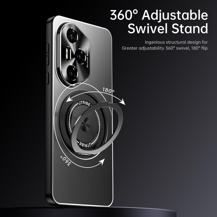 For Honor 300 Pro Rotating Holder Frosted Metal Phone Case
