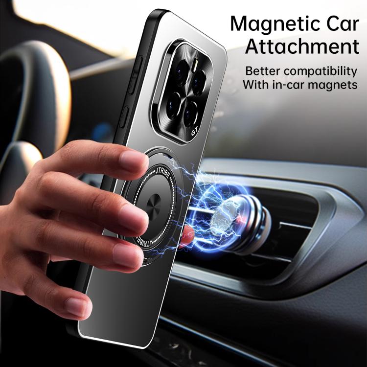 For Honor GT Pro Rotating Holder Frosted Metal Phone Case