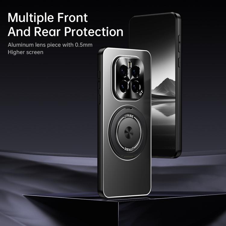 For Honor GT Pro Rotating Holder Frosted Metal Phone Case