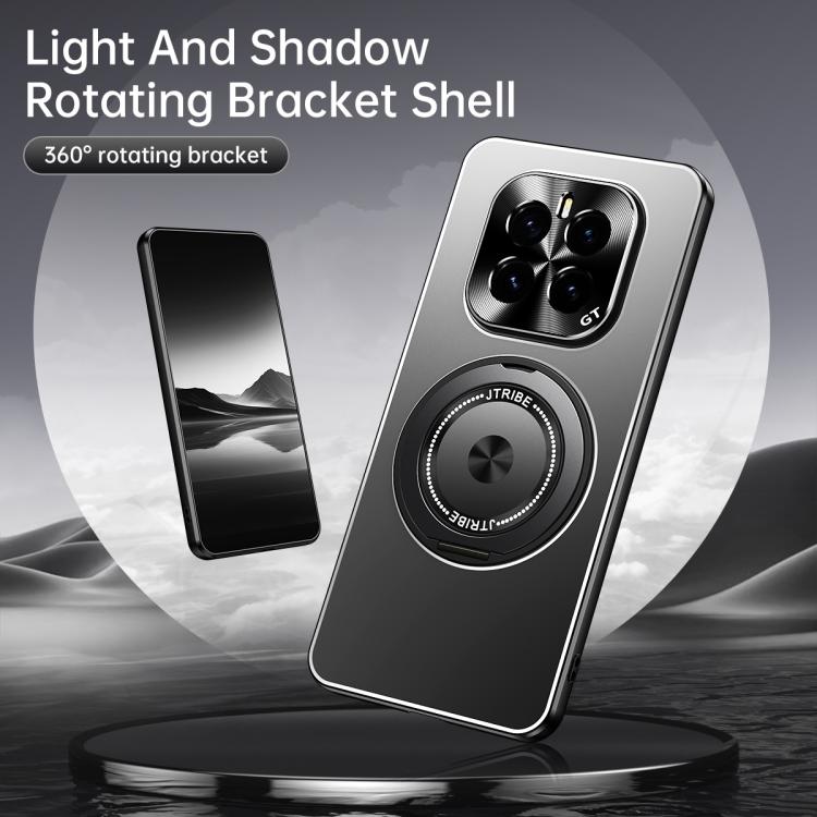 For Honor GT Pro Rotating Holder Frosted Metal Phone Case
