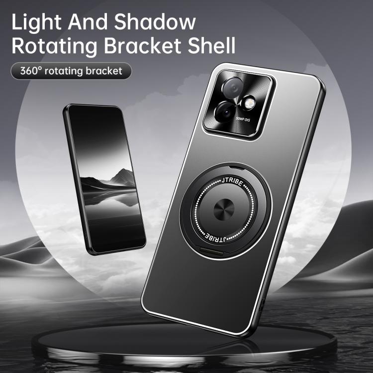 For Honor X60 GT Rotating Holder Frosted Metal Phone Case