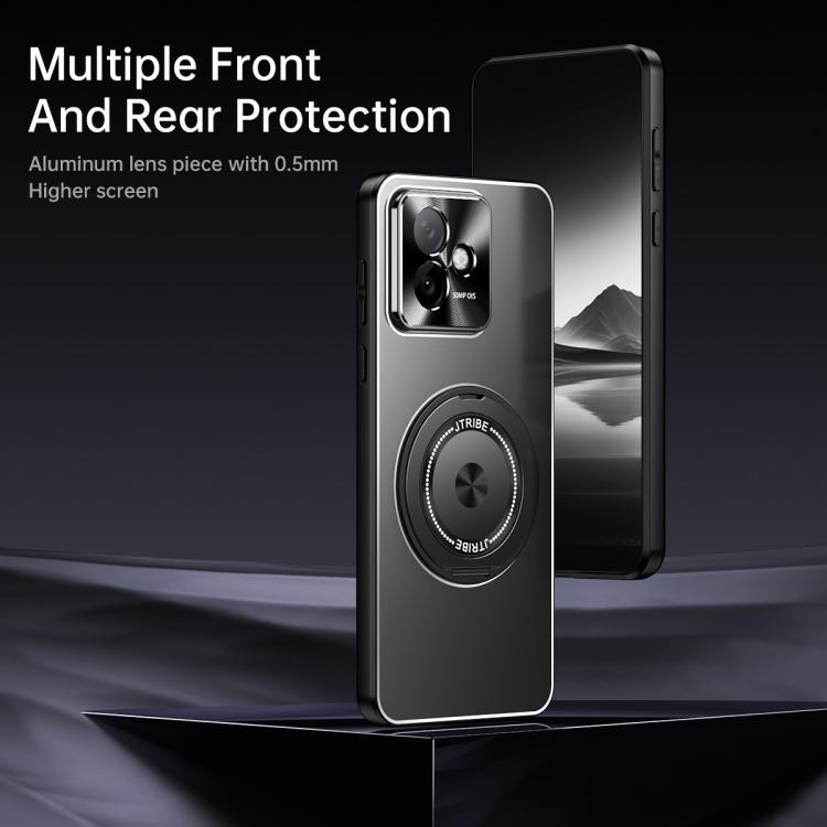 For Honor X60 GT Rotating Holder Frosted Metal Phone Case