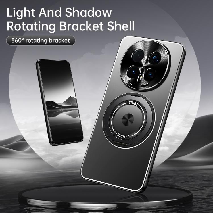 For Honor Magic8 Pro Rotating Holder Frosted Metal Phone Case
