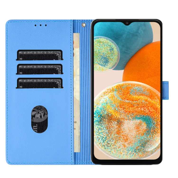 For Samsung Galaxy A23 5G Cartoon Elephant Embossed Leather Phone Case