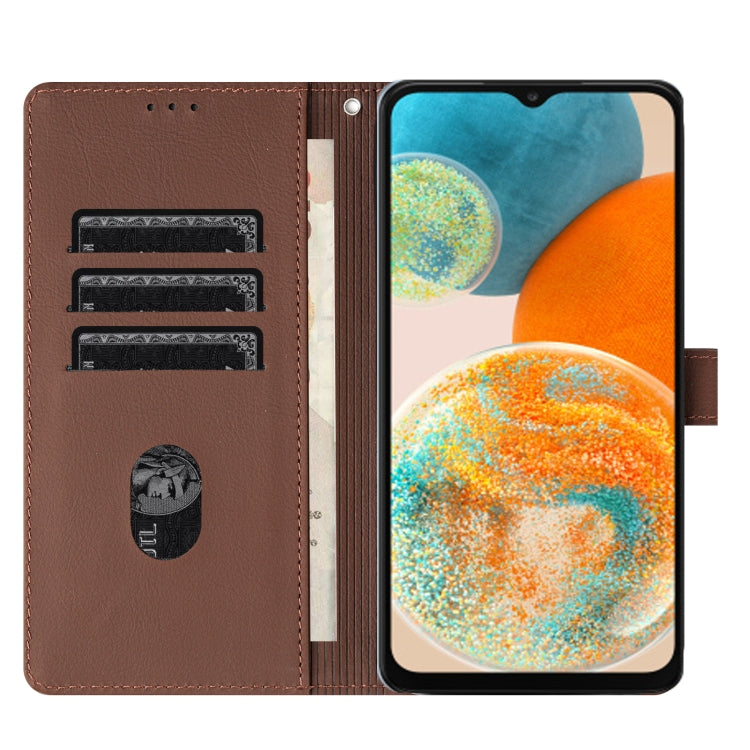 For Samsung Galaxy A32 5G Cartoon Elephant Embossed Leather Phone Case