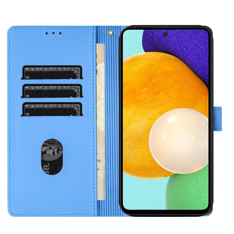 For Samsung Galaxy A53 5G Cartoon Elephant Embossed Leather Phone Case