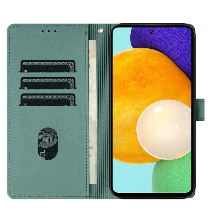 For Samsung Galaxy A53 5G Cartoon Elephant Embossed Leather Phone Case